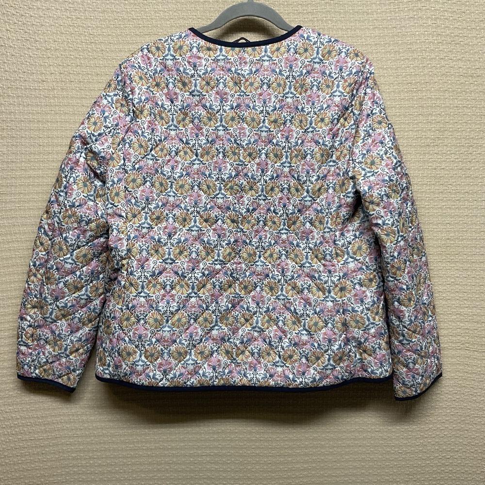 J CREW LIBERTY Quilted Puffer Jacket In Floral Print with PrimaLoft Size‎ 16 - Picture 7 of 10